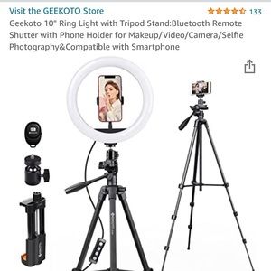 10” Ring Light Tripod - Brand New